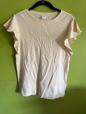 NWT GAP Yellow Short Sleeve T Tee Shirt Size L